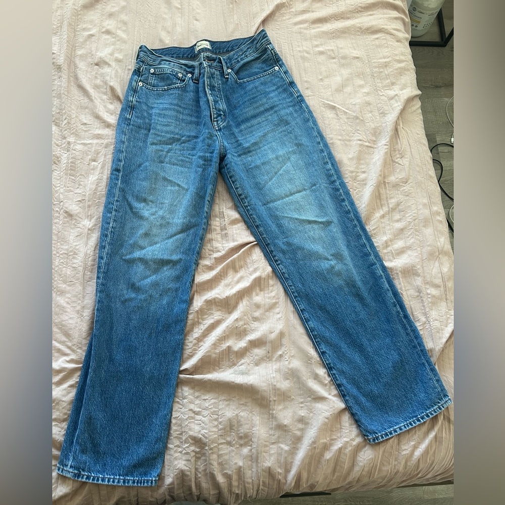 Madewell low slung straight jean